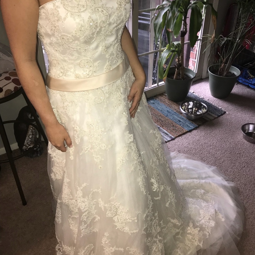 A Madelynn’s Bridal Wedding Gown! Only worn once😉